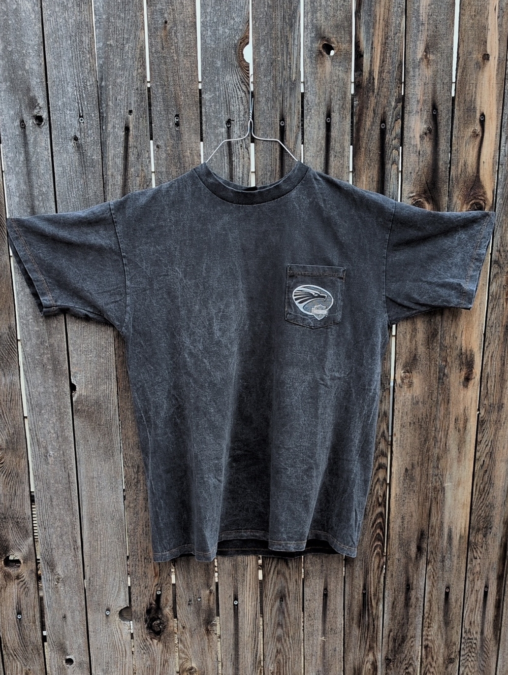 Harley-Davidson Washed Black Short Sleeve Pocket Tee